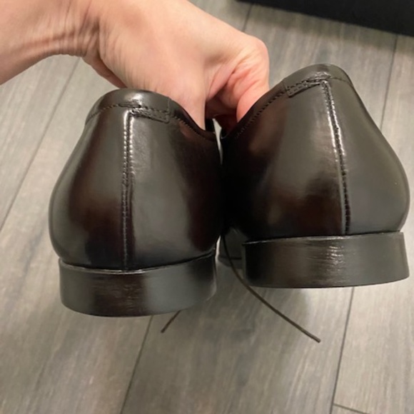 Prada Brown Leather Lace Up Shoes Size 10.5 - Picture 6 of 16